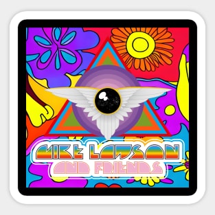 Psychedelic Flower Logo Sticker